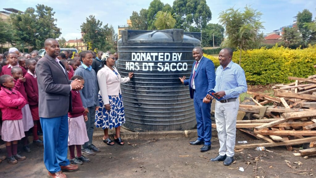 Kinoo Primary School Tank Donation